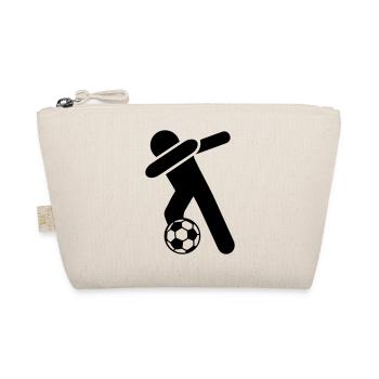 dabbing fussball - Bio-Täschchen - Natur - Vorne