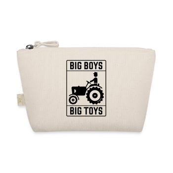 Big Boys – Big Toys (Tractor / Traction Engine) - Organic Pouch - nature - Front