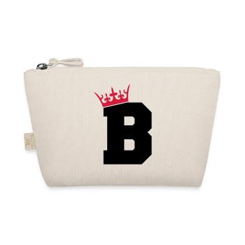 buchstabe_b_king_02 - Bio-Täschchen - Natur - Vorne