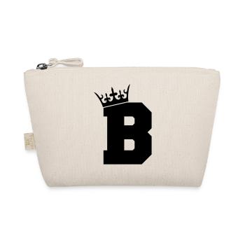buchstabe_b_king_01 - Bio-Täschchen - Natur - Vorne