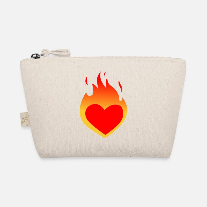 Brennendes Herz Bio-Täschchen