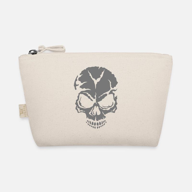 Todeskopf halloween skull - Bio-Täschchen - Natur
