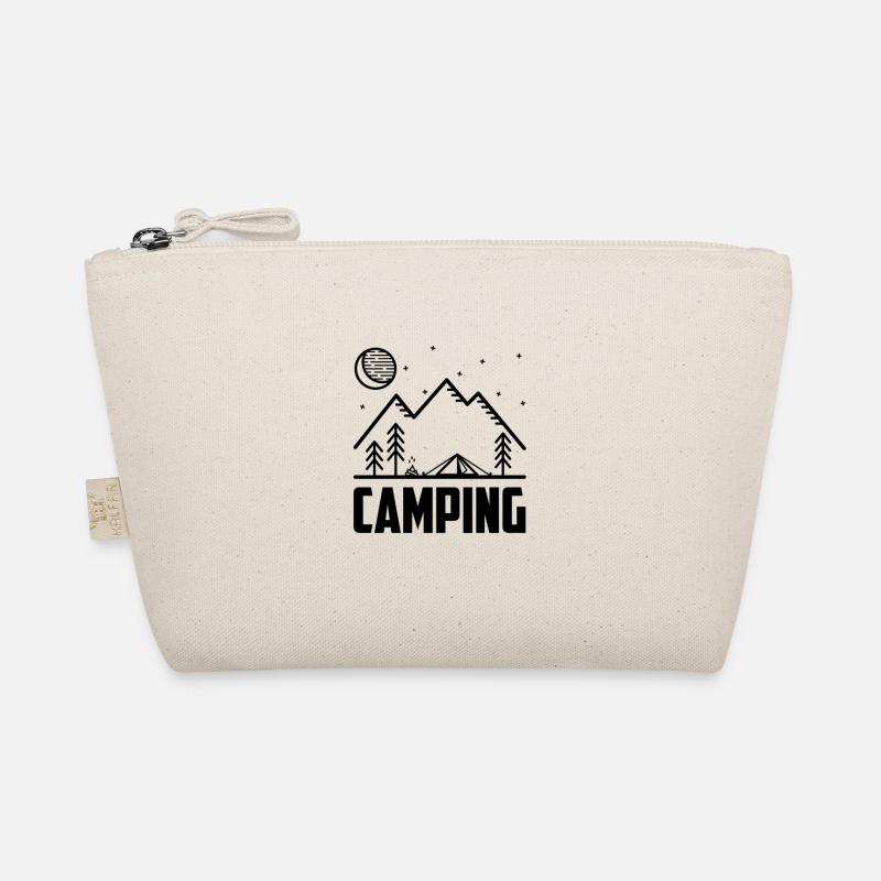 Camping lineart Bio-Täschchen