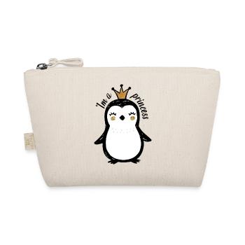 Cute Penguin Queen Design - Organic Pouch - nature - Front