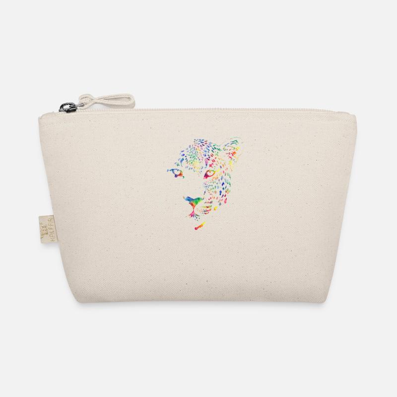Multicolour leopard Organic Pouch