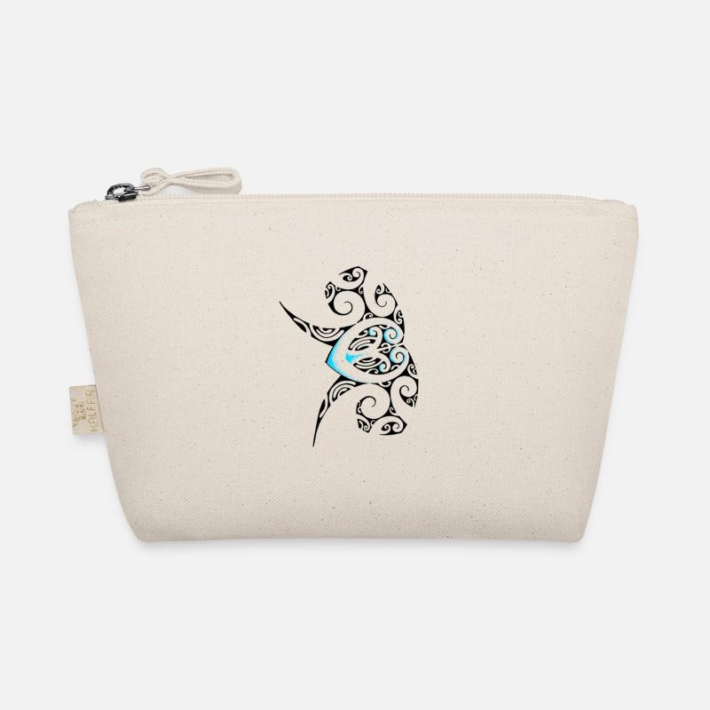 Polynesia tattoo art ocean turtle - Organic Pouch - nature