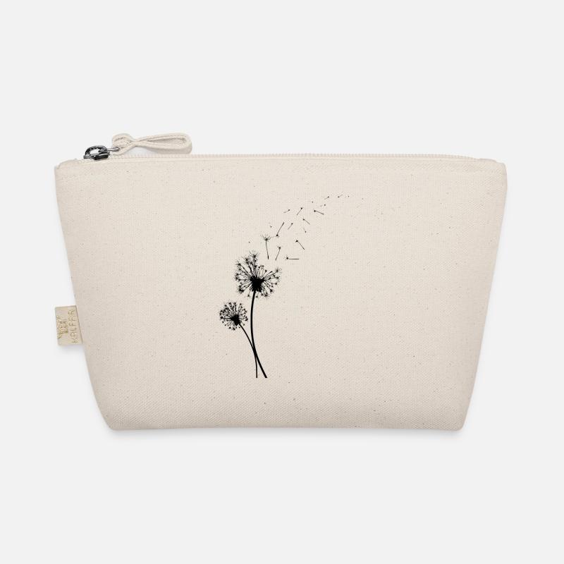 Pusteblume mit fliegenden Samen. Geschenk Bio-Täschchen