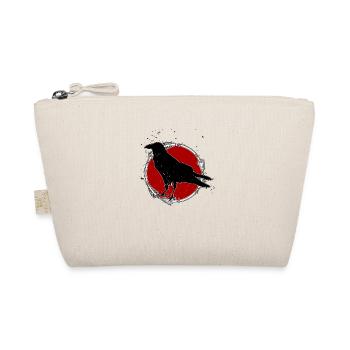 Raven - Crow - Rabe - Krähe - Organic Pouch - nature - Front