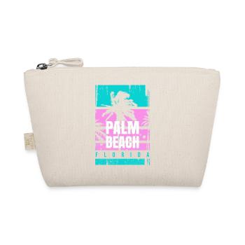 Palm Beach Florida Urlaub Mode Geschenk Reise Spaß - Bio-Täschchen - Natur - Vorne