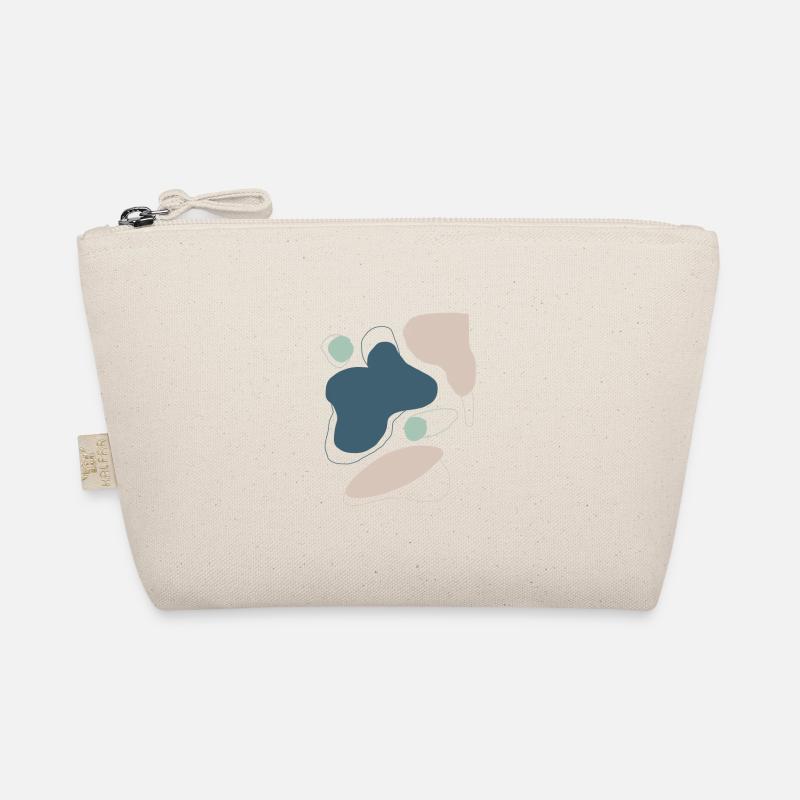 formes abstraites de motif beige bleu - Trousse biologique - nature