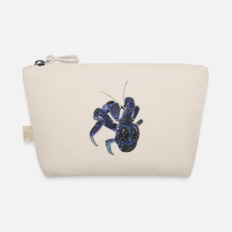 Palm thief blue crab Birgus latro hermit kre Organic Pouch