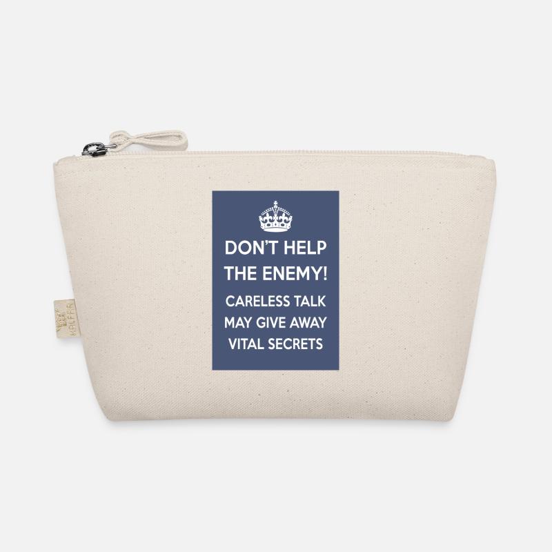 KEEP CALM ENEMY - Organic Pouch - nature