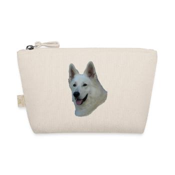 White German Shepherd head - Organic Pouch - nature - Front