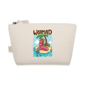 Wormaid - The worm who became a mermaid - Organic Pouch - nature - Front