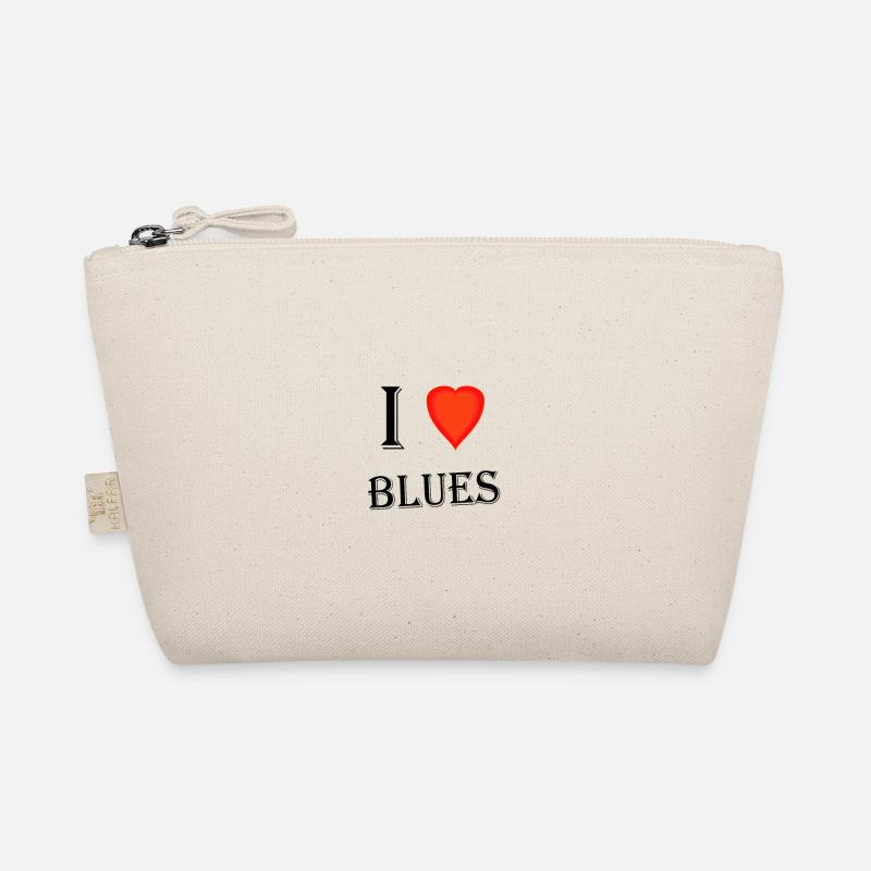 I Love Blues - Bio-Täschchen - Natur