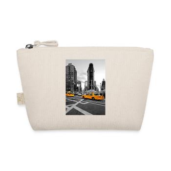 NYC Yellow Cabs Flat Iron Building - Organic Pouch - nature - Front