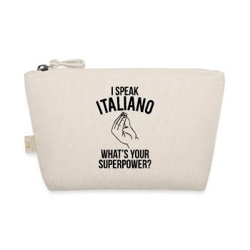JE PARLE ITALIANO QUEL EST VOTRE SUPER POUVOIR B - Trousse biologique - nature - Devant
