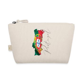 Portugal flag on the Portugal map EN - Organic Pouch - nature - Front