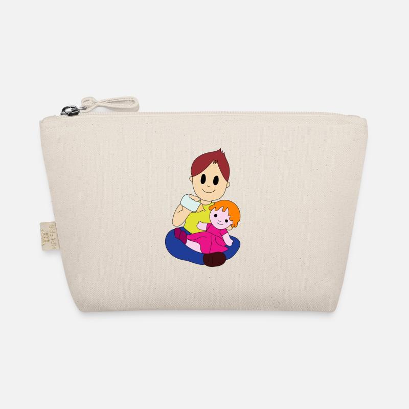 Boy with doll Organic Pouch