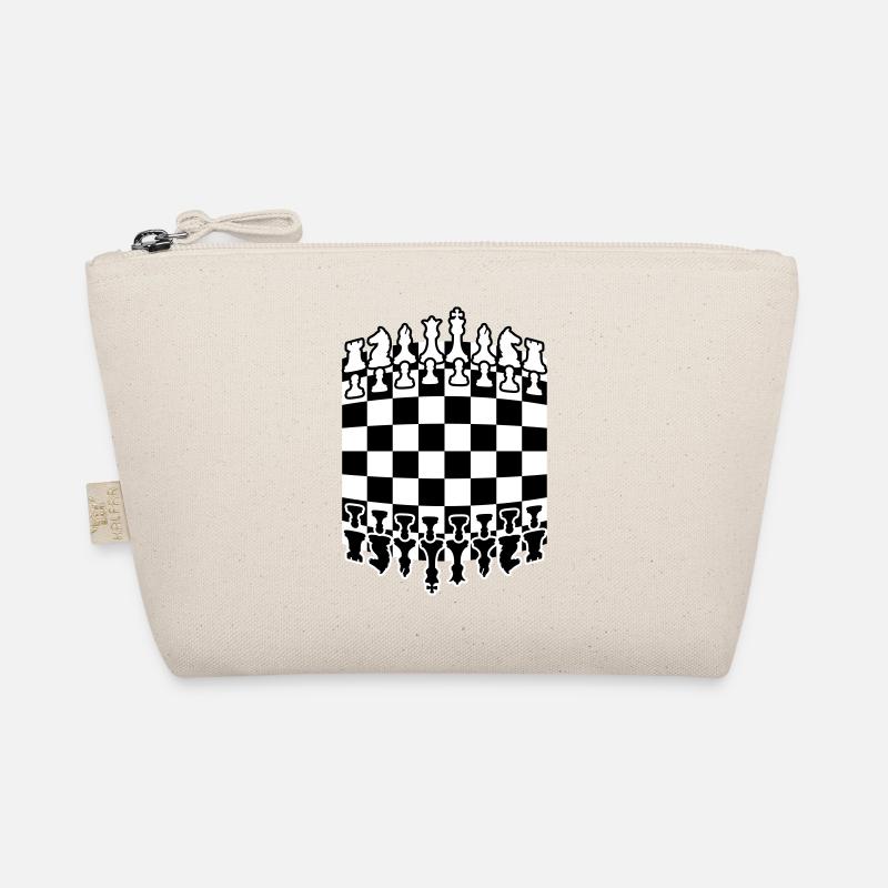 Chessboard Pattern Design Organic Pouch
