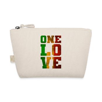 ONE LOVE Reggae Musik - Bio-Täschchen - Natur - Vorne