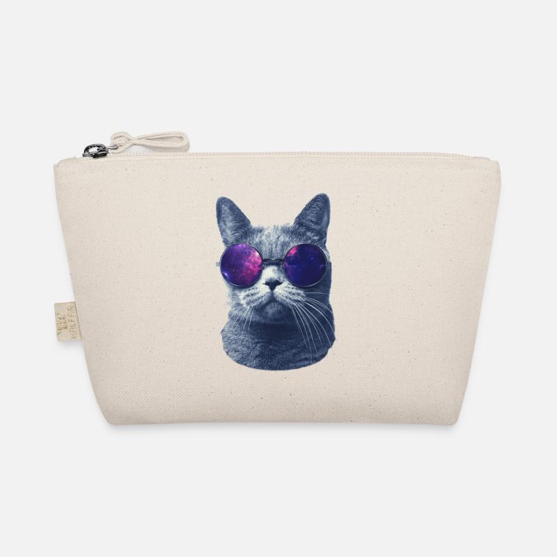 chat dans des lunettes Trousse biologique