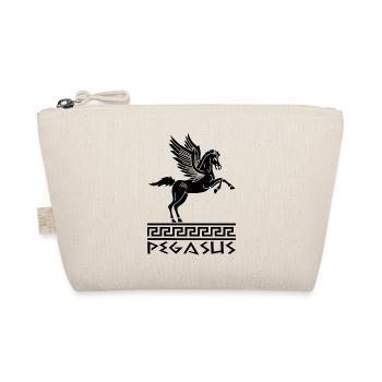 Pferd Schwarz Pegasus - Bio-Täschchen - Natur - Vorne