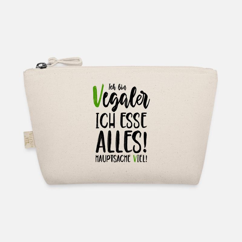 Ich bin Vegaler - Ich esse alles - Hauptsache viel - Bio-Täschchen - Natur