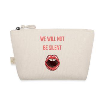 we will not be silent feminism Geschenk - Bio-Täschchen - Natur - Vorne