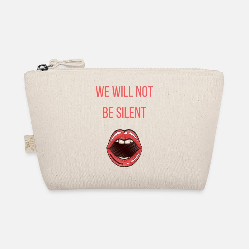 we will not be silent feminism Geschenk Bio-Täschchen