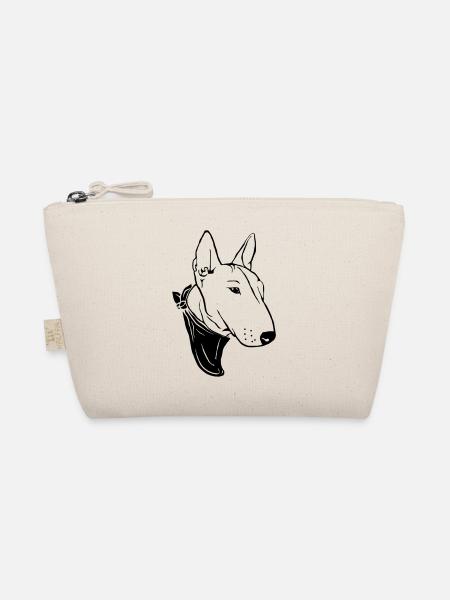 Bullterrier avec foulard - Trousse biologique - nature - Devant