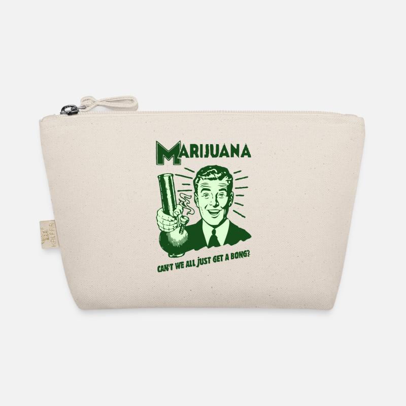 Graphique rétro de marijuana Trousse biologique
