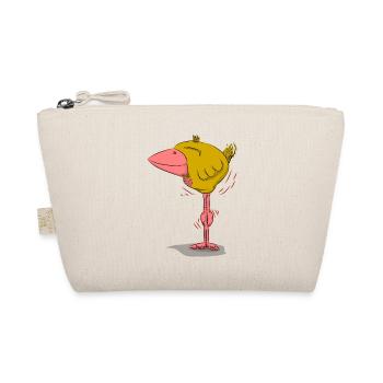 Bird Friedolin just happy on it - Organic Pouch - nature - Front