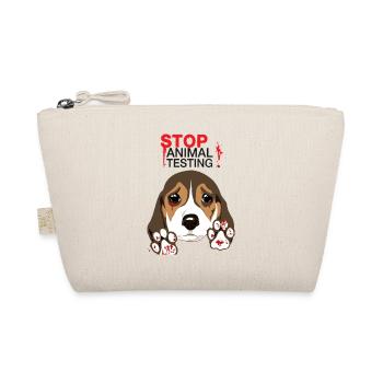 STOP ANIMAL TESTING - Organic Pouch - nature - Front