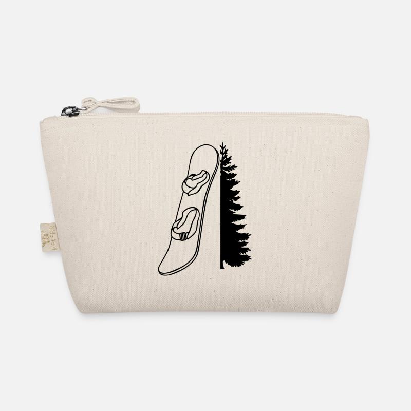 Snowboard Snowboarder Bio-Täschchen