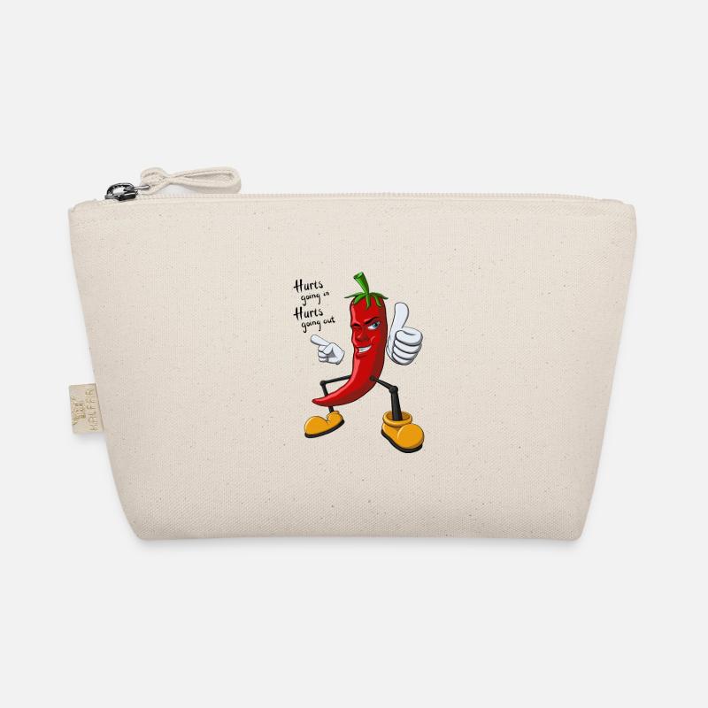 Fröhliche Chili - Bio-Täschchen - Natur
