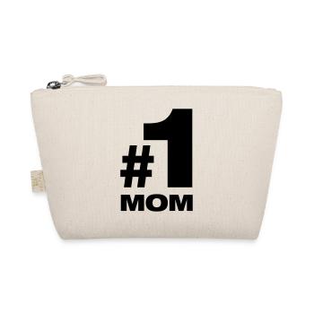 Nummer 1 Mom beste Mama Mutter Mutti Eltern Kinder - Bio-Täschchen - Natur - Vorne