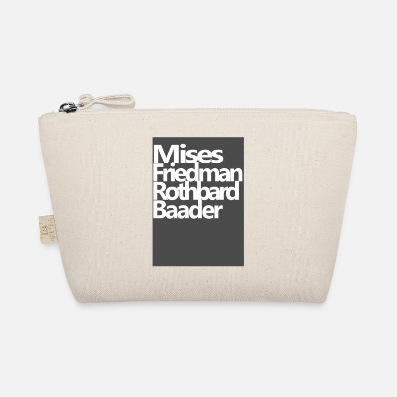 Mises Friedman Rothbard Baader - Bio-Täschchen - Natur