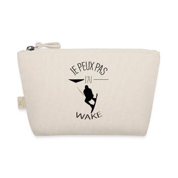 Je peux pas j'ai Wakeboard ! - WAKE - Trousse biologique - nature - Devant