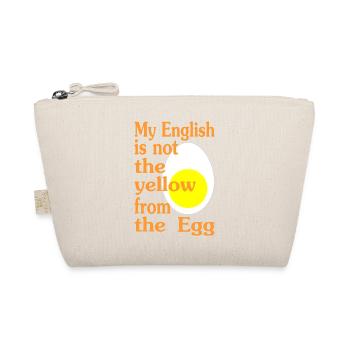 My English is not the yellow from the Egg-Version2 - Bio-Täschchen - Natur - Vorne