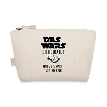 das wars - er heiratet - Bio-Täschchen - Natur - Vorne
