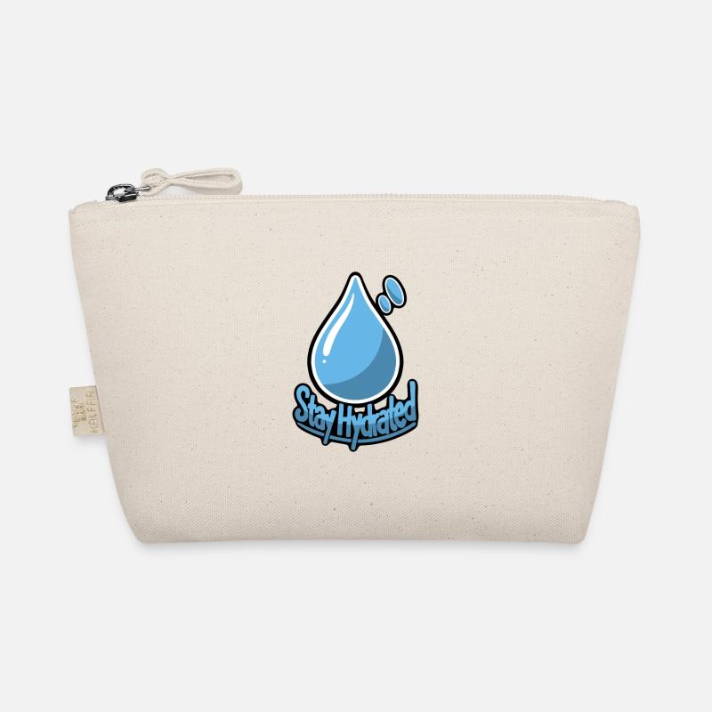 Stay Hydrated! Drink water illustration design - Bio-Täschchen - Natur