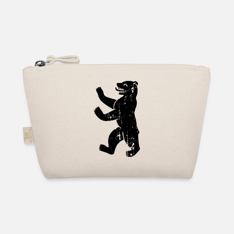 Berliner Bär Berlin Vintage Wappen - Bio-Täschchen - Natur