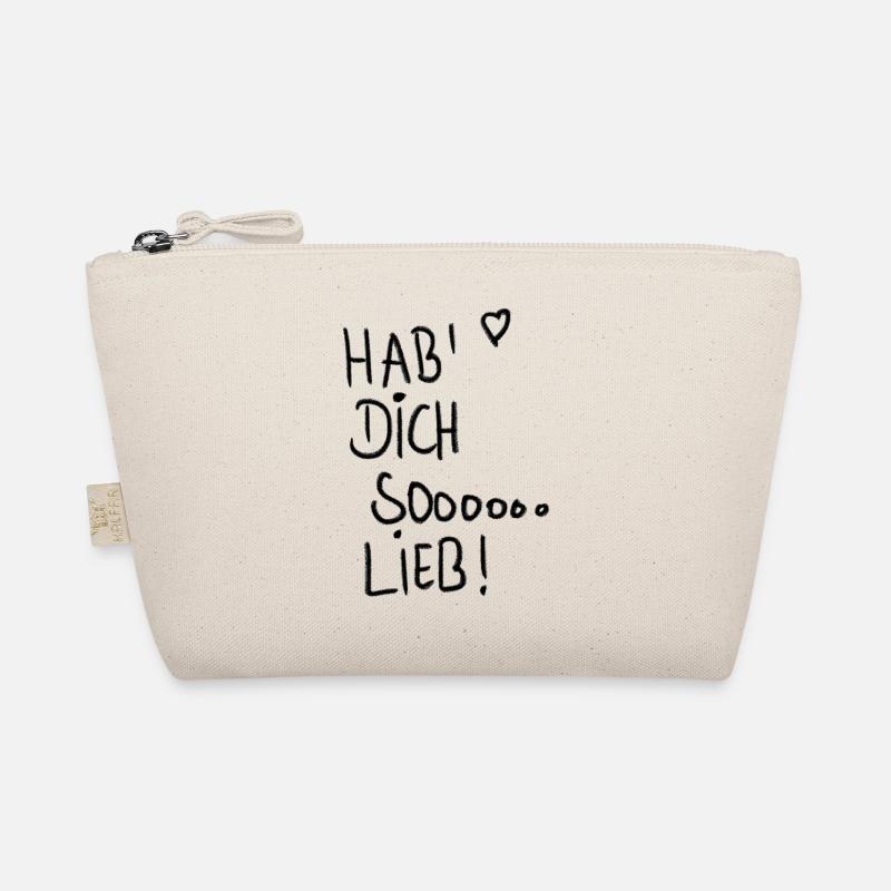 Hab' Dich sooooo lieb! - Bio-Täschchen - Natur