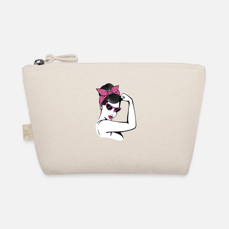 Retro Rockabilly Girl Gift Organic Pouch