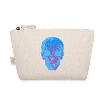 skull head of death halloween - Organic Pouch - nature - Front