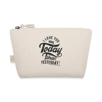 DEAR YESTERDAY LOVE JOY FRIENDS BEAUTIFUL MOTIF - Organic Pouch - nature - Front