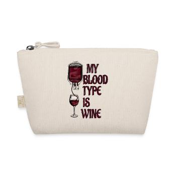 My Blood Type is Wine - Organic Pouch - nature - Front