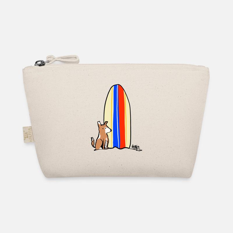 Hund mit Board Bio-Täschchen