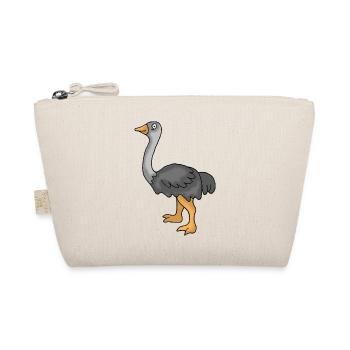 Strauß / Emu - Bio-Täschchen - Natur - Vorne